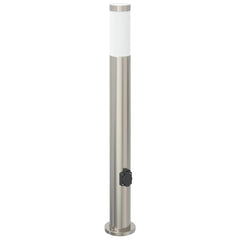 vidaXL Bollard Lights with Outlet 3pcs 80 cm Stainless Steel IP44 4