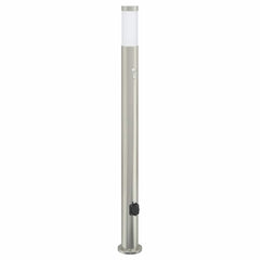 vidaXL Bollard Light with Sensor&Outlet 110 cm Stainless Steel IP44 2