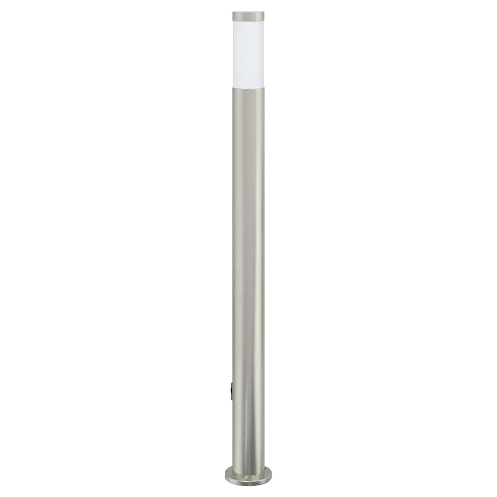 vidaXL Bollard Light with Sensor&Outlet 110 cm Stainless Steel IP44 5