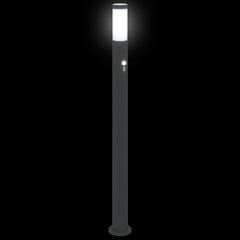 vidaXL Bollard Light with Sensor 110 cm Stainless Steel IP44 6