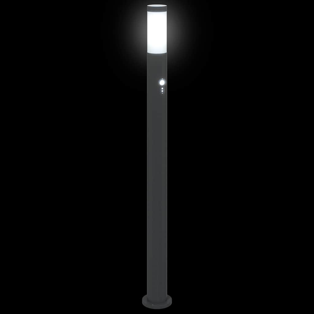 vidaXL Bollard Light with Sensor 110 cm Stainless Steel IP44 6