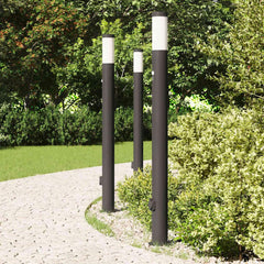 vidaXL Bollard Lights with Sensor&Outlet 3pcs 110 cm 3