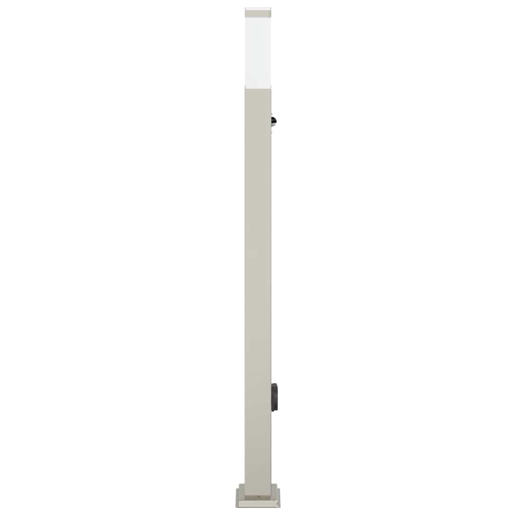 vidaXL Bollard Light with Sensor&Outlet 110 cm Stainless Steel IP44 4