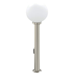 vidaXL Bollard Light with Outlet 80 cm Stainless Steel IP44 5