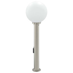 vidaXL Bollard Light with Sensor&Outlet 80 cm Stainless Steel IP44 5