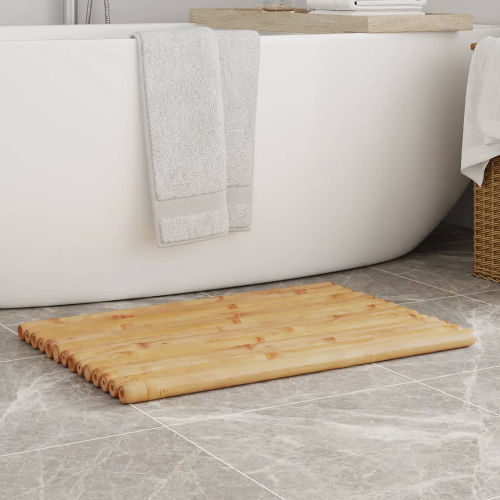 vidaXL Bath Mats 2 pcs 70x50 cm Bamboo 1