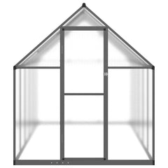 Greenhouse with Base Frame Aluminium Anthracite 334 cm 195 cm