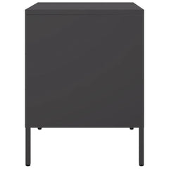 Bedside Cabinet 36x39x50,5 cm Steel Black 2