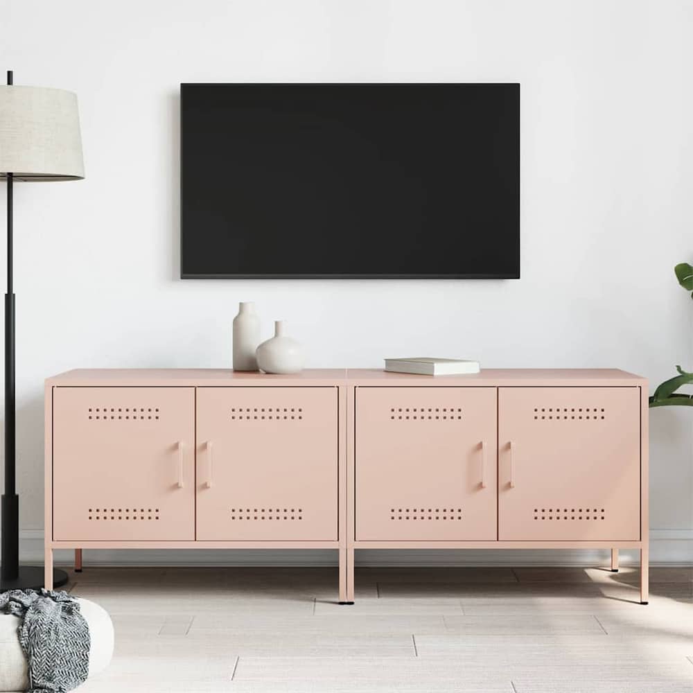 TV Cabinet 68x39x50,5 cm Steel Pink 2