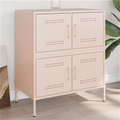Sideboard 68x39x79 cm Steel Pink