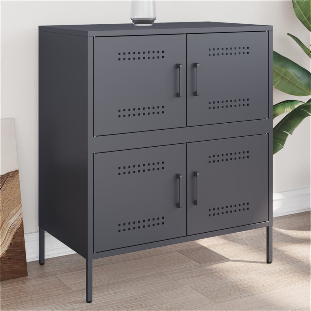 Sideboard 68x39x79 cm Steel Anthracite