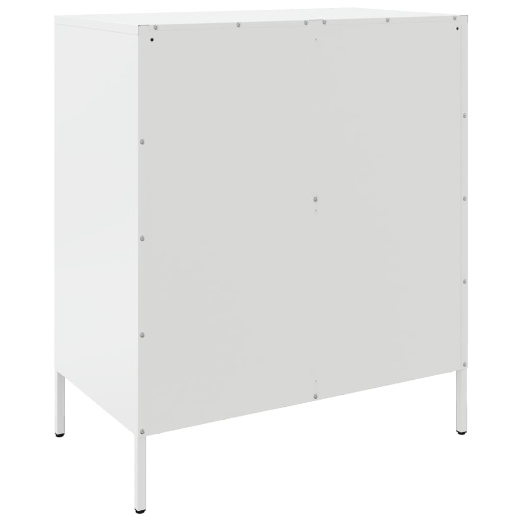 Sideboard 68x39x79 cm Steel White