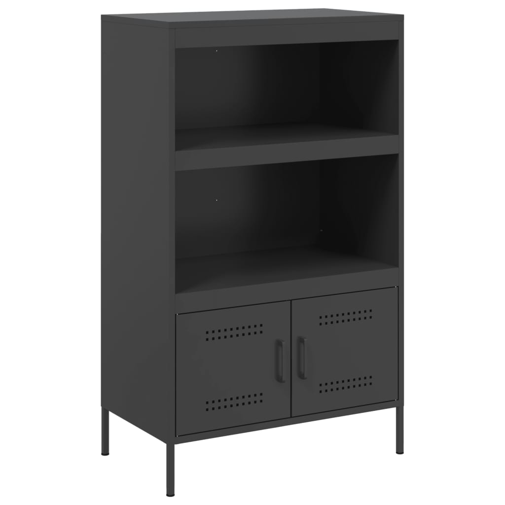 vidaXL Highboard Black 68x39x113 cm Steel 2