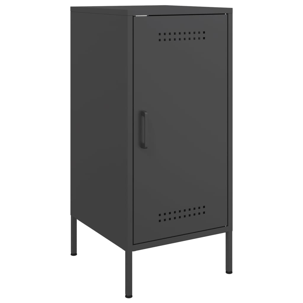 Sideboards 2 pcs 36x39x79 cm Steel Black