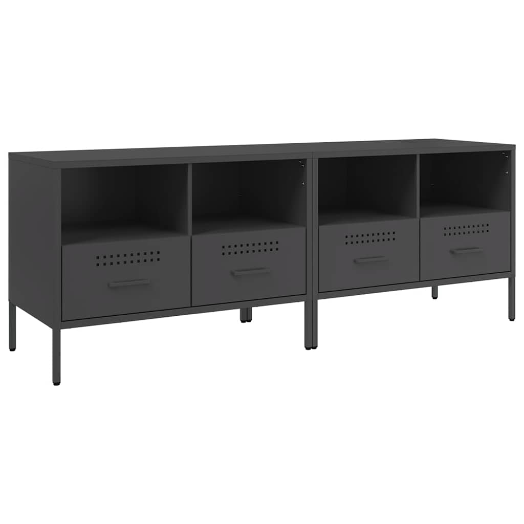 TV Cabinet 68x39x50,5 cm Steel Black 2