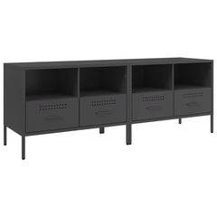 TV Cabinet 68x39x50,5 cm Steel Black 2
