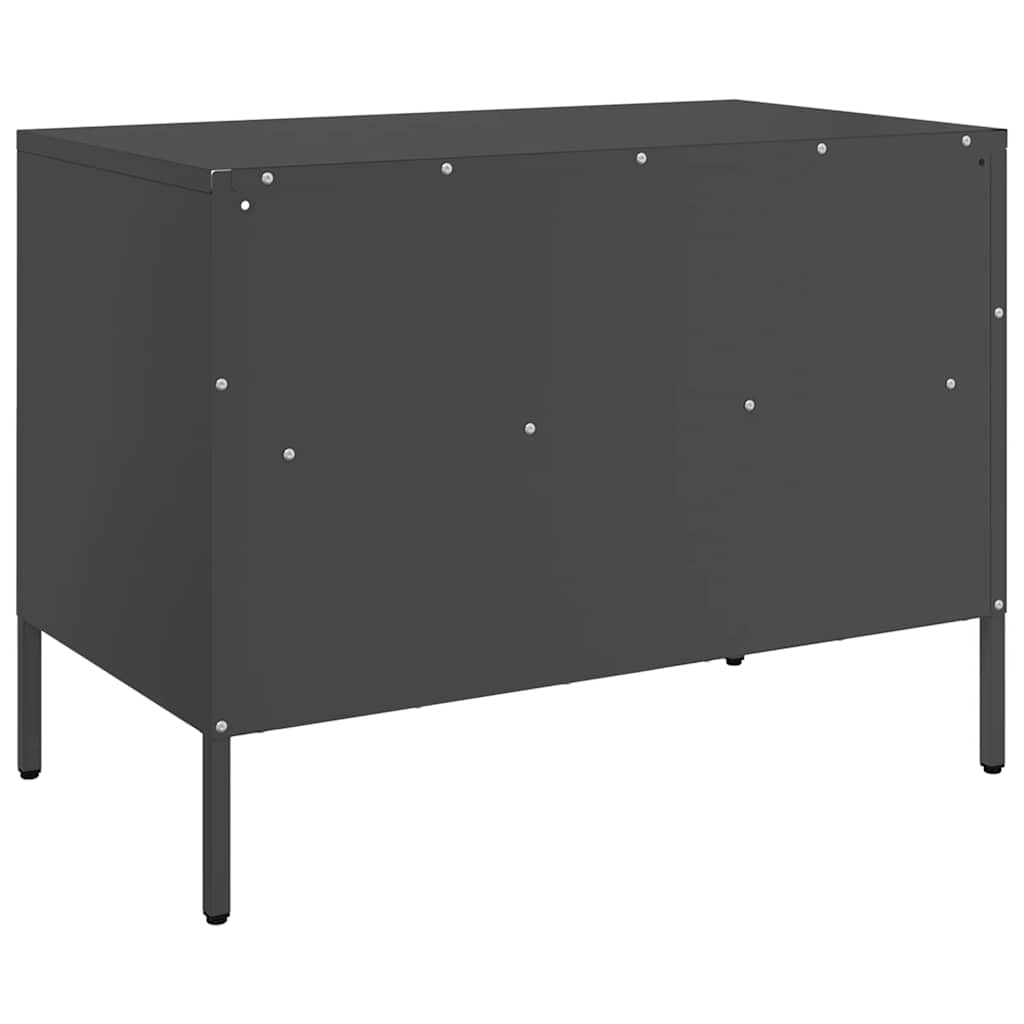 TV Cabinet 68x39x50,5 cm Steel Black 2