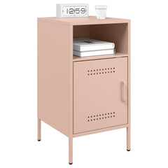 vidaXL Bedside Cabinet | Set of 2 | Pink | Cold-rolled steel | Standard 3