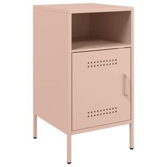 vidaXL Bedside Cabinet | Set of 2 | Pink | Cold-rolled steel | Standard 5