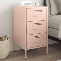 vidaXL Bedside Cabinet 36x39x68 cm Steel