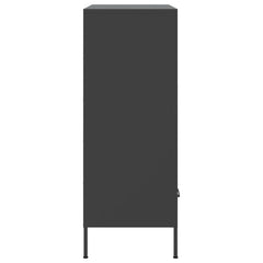 Highboard 68x39x101,5 cm Steel Black