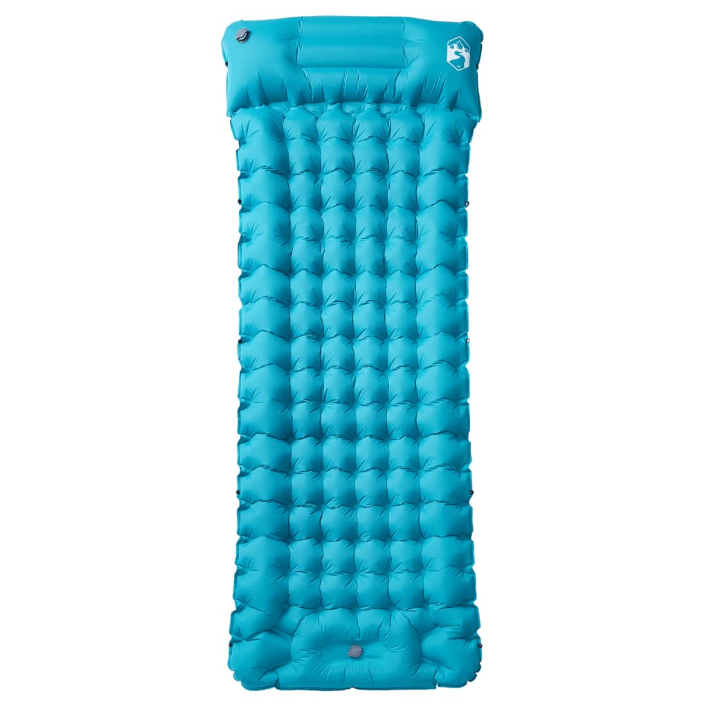 vidaXL Self Inflating Camping Mattress with Pillow 1-Person Blue 2