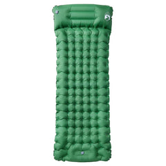 vidaXL Self Inflating Camping Mattress with Pillow 1-Person Green 2