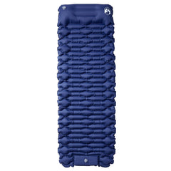 vidaXL Self Inflating Camping Mattress with Pillow 1-Person Navy Blue 2