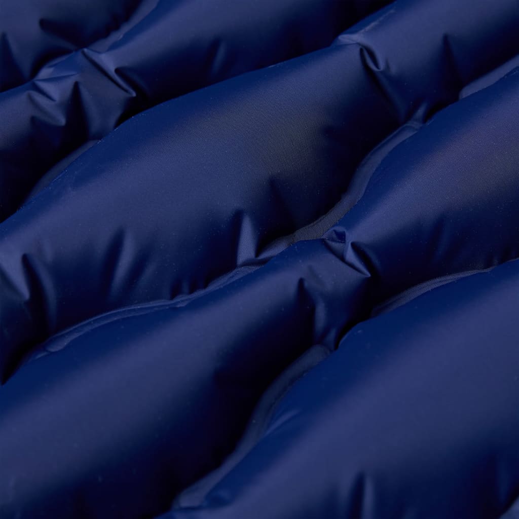 vidaXL Self Inflating Camping Mattress with Pillow 1-Person Navy Blue 3