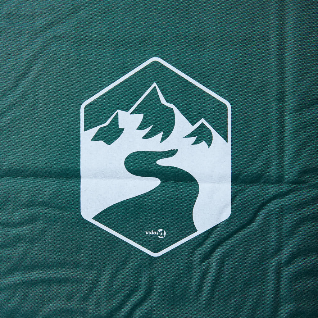 vidaXL Self Inflating Camping Mattress with Pillow 1-Person Green 3