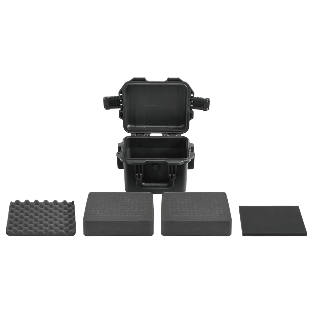 vidaXL Portable Flight Case Black 30x24,5x20 cm PP 5