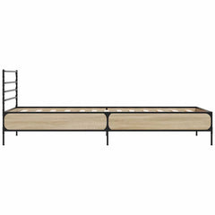 vidaXL Bed Frame without Mattress Sonoma Oak 100x200 cm 5
