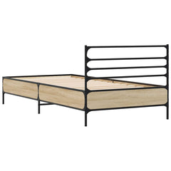 vidaXL Bed Frame without Mattress Sonoma Oak 100x200 cm 6