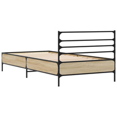 vidaXL Bed Frame without Mattress Sonoma Oak 75x190 cm Small Single 6