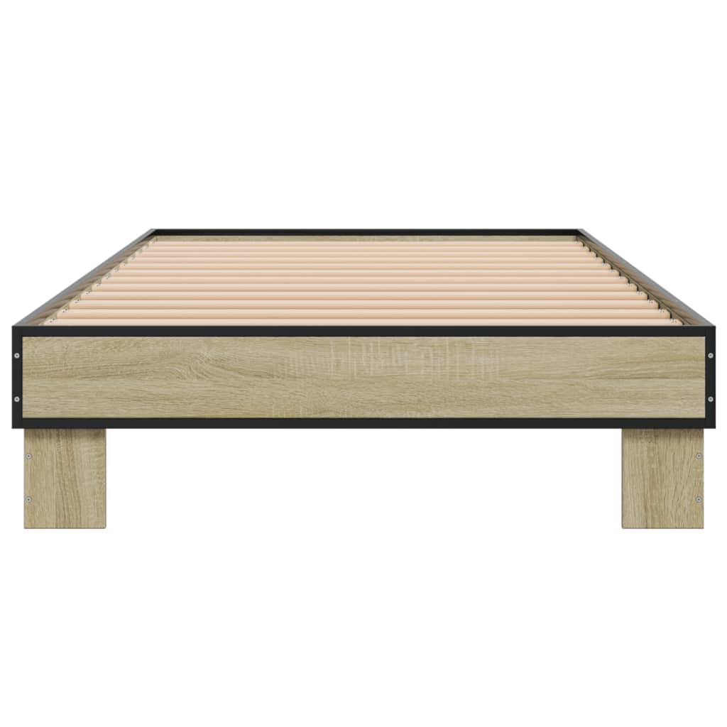 Bed Frame without Mattress Length 190 cm Sonoma Oak 75 cm