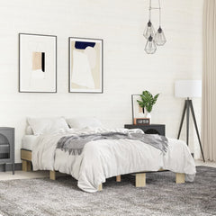 Bed Frame without Mattress Length 190 cm Sonoma Oak 120 cm