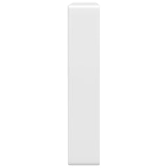 vidaXL Shelf Brackets for Washbasin 2 pcs White Rectangular Steel 5