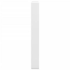 vidaXL Shelf Brackets for Washbasin 2 pcs White Rectangular Steel 5