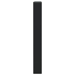 vidaXL Shelf Brackets for Washbasin 2 pcs Black Rectangular Steel 5