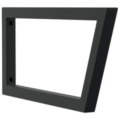vidaXL Shelf Brackets for Washbasin 2 pcs Black Trapezium Steel 4