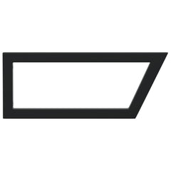 vidaXL Shelf Brackets for Washbasin 2 pcs Black Trapezium Steel 6