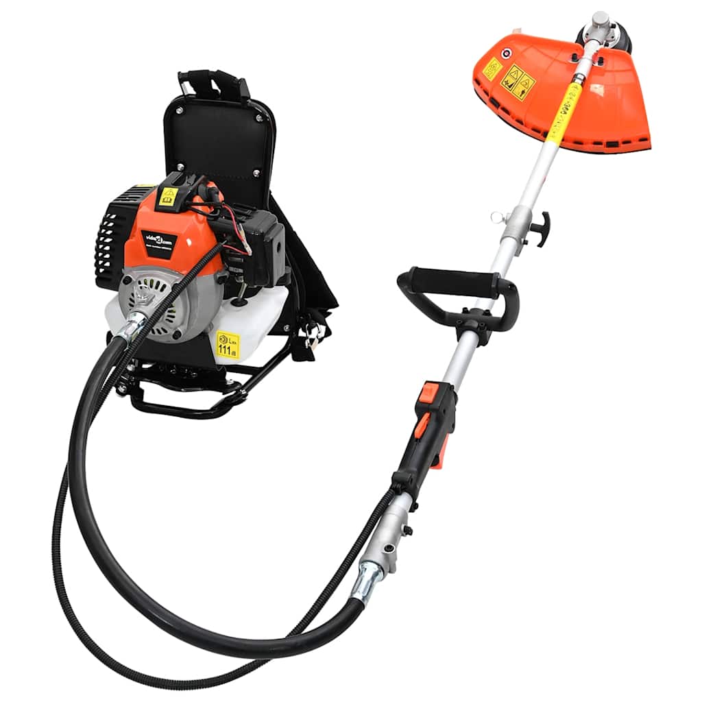 vidaXL Brush Cutter Backpack Design Orange 52 cc 1.45 kW 2
