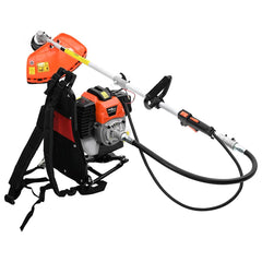 vidaXL Brush Cutter Backpack Design Orange 52 cc 1.45 kW 3