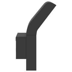 vidaXL Outdoor LED Wall Lights 2pcs Black Die-cast Aluminium 6
