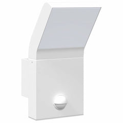 vidaXL Outdoor LED Wall Light with Sensor White Die-cast Aluminium 4