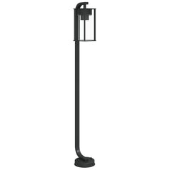 vidaXL Outdoor Floor Lamp Black 100 cm Stainless Steel 2