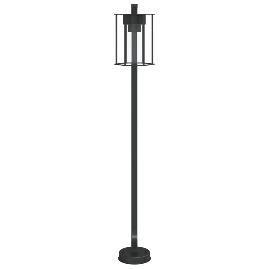 vidaXL Outdoor Floor Lamp Black 100 cm Stainless Steel 4