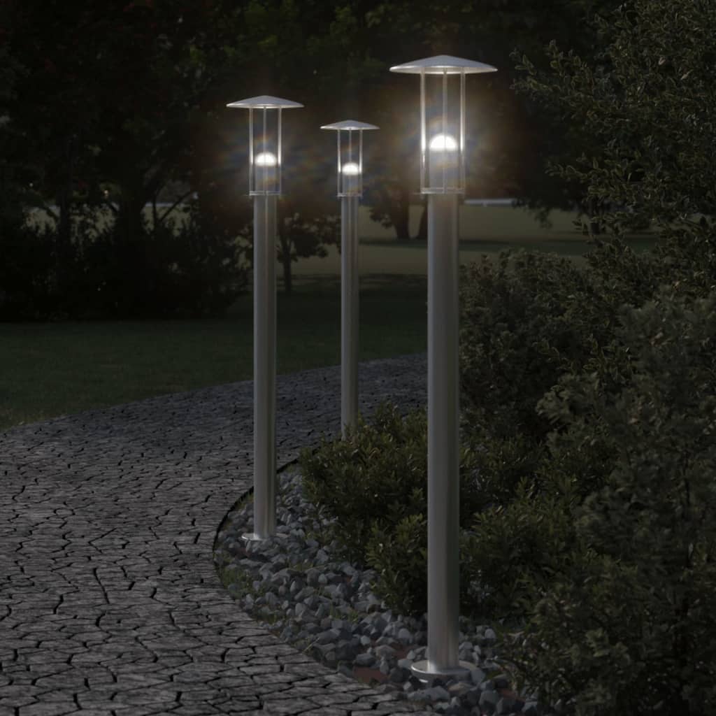 vidaXL Outdoor Floor Lamp Stainless Steel