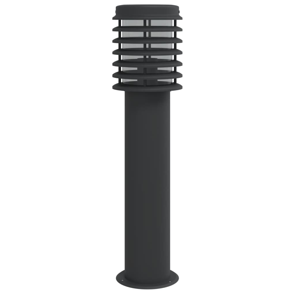 vidaXL Outdoor Floor Lamp Black 60 cm Stainless Steel 2