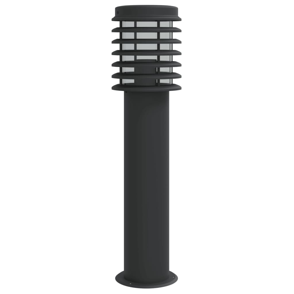 vidaXL Outdoor Floor Lamp Black 60 cm Stainless Steel 4